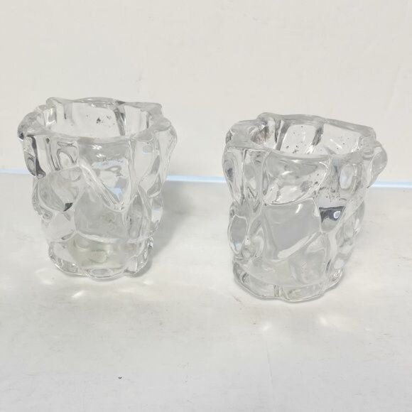 PartyLite Glacier Lights Votive Holders Set Of 2 - Retired - Picture 2 of 5